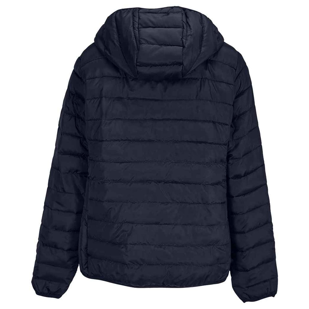 French Navy - Back - SOLS Womens-Ladies Stream Hooded Padded Jacket