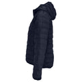 French Navy - Side - SOLS Womens-Ladies Stream Hooded Padded Jacket