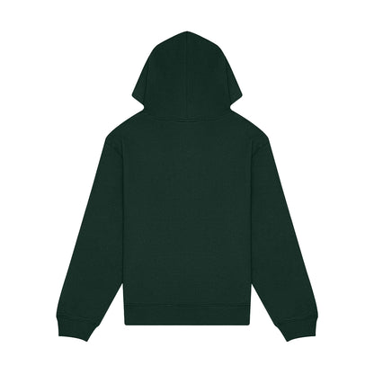 Forest Green - Back - Bella + Canvas Womens-Ladies Heavyweight Pullover Hoodie