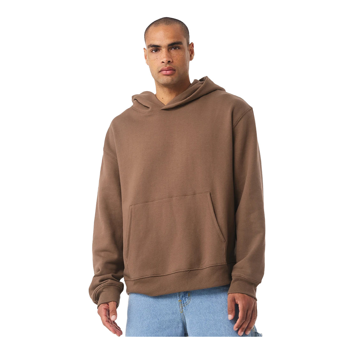 Vintage Brown - Side - Bella + Canvas Womens-Ladies Heavyweight Pullover Hoodie