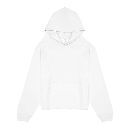 White - Front - Bella + Canvas Womens-Ladies Heavyweight Pullover Hoodie