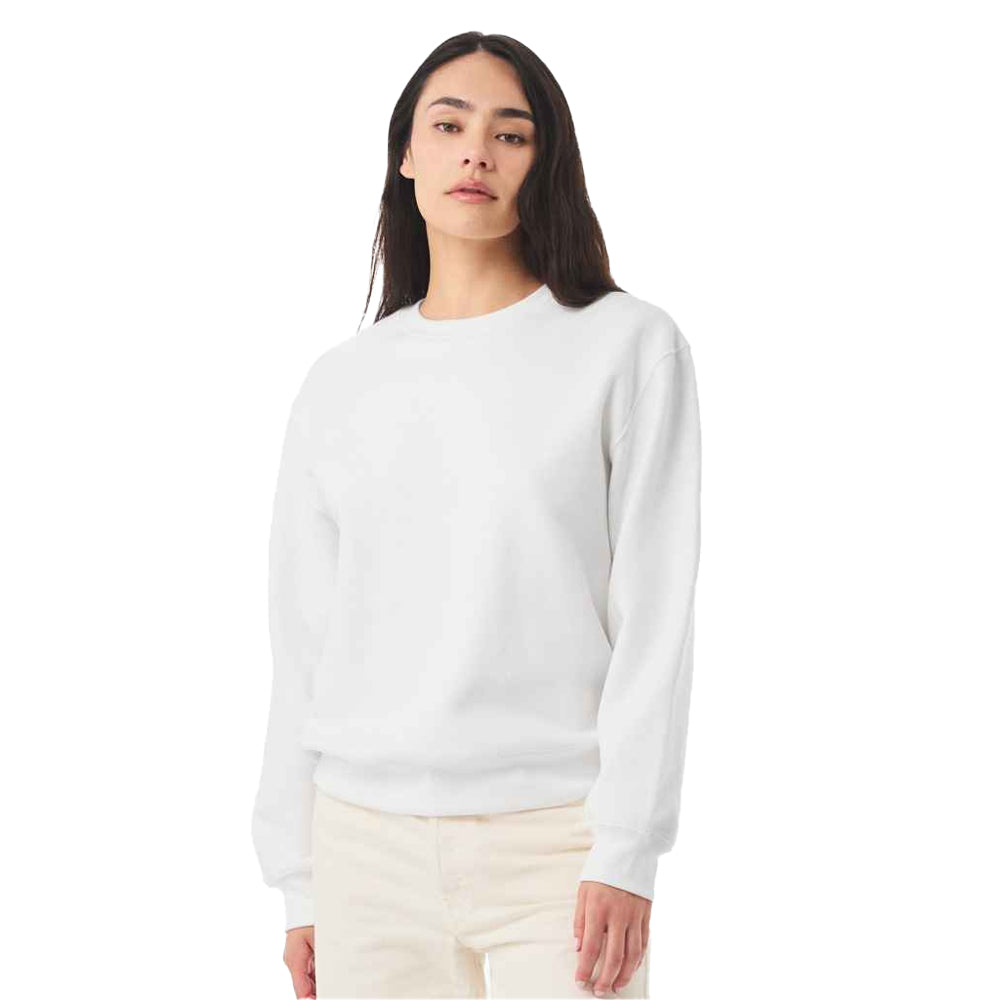 White - Side - Bella + Canvas Unisex Adult Heavyweight Crew Neck Sweatshirt