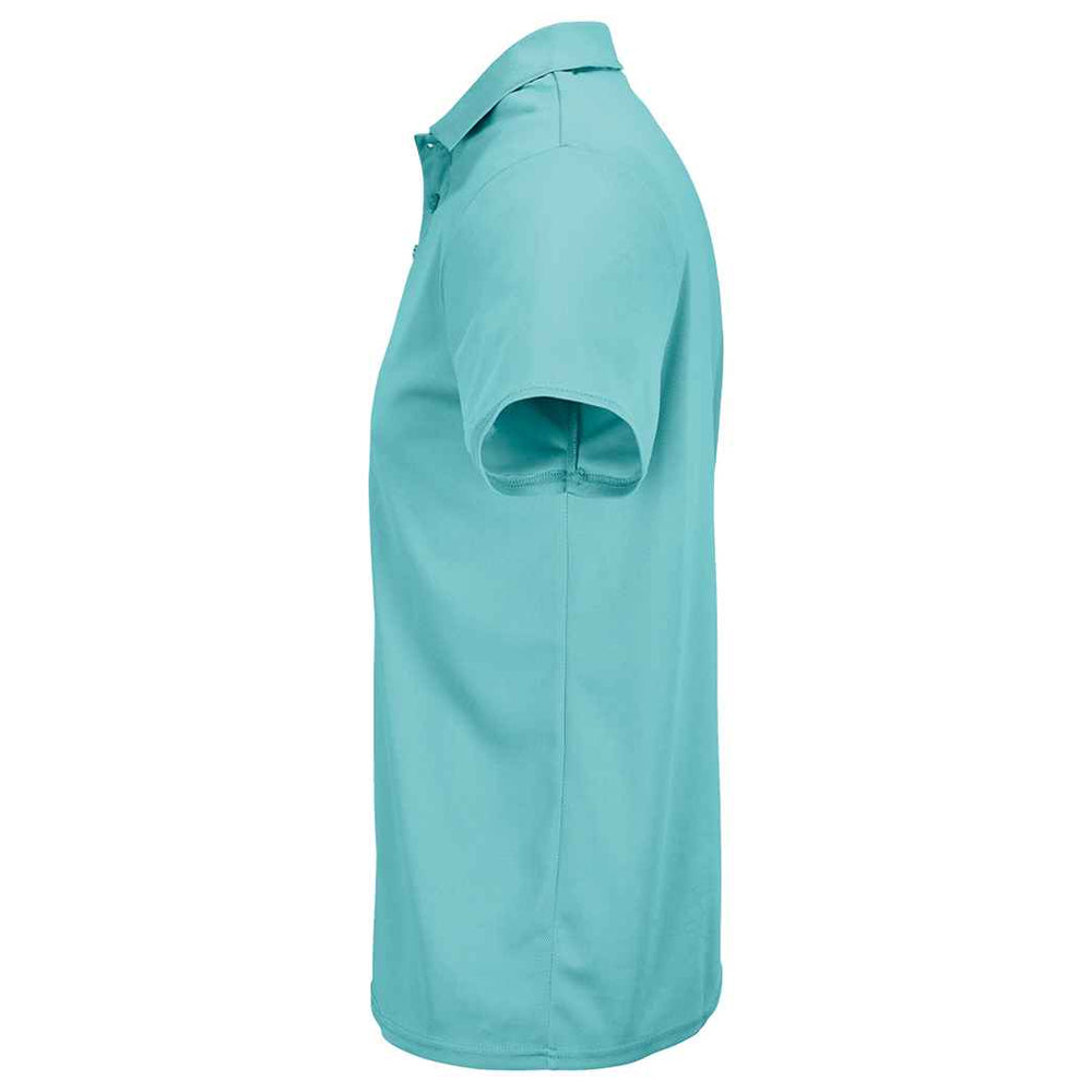 Pool Blue - Back - SOLS Unisex Adult Pitcher Recycled Polyester Polo Shirt