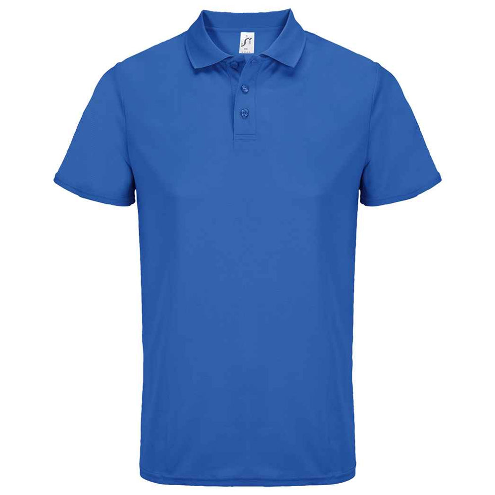 Royal Blue - Front - SOLS Unisex Adult Pitcher Recycled Polyester Polo Shirt