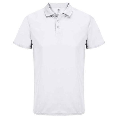 White - Front - SOLS Unisex Adult Pitcher Recycled Polyester Polo Shirt