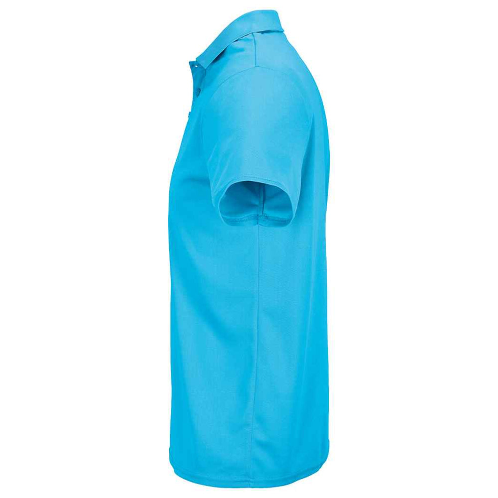 Aqua - Side - SOLS Unisex Adult Pitcher Recycled Polyester Polo Shirt