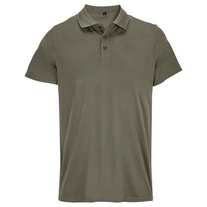 Army - Front - SOLS Unisex Adult Pitcher Recycled Polyester Polo Shirt