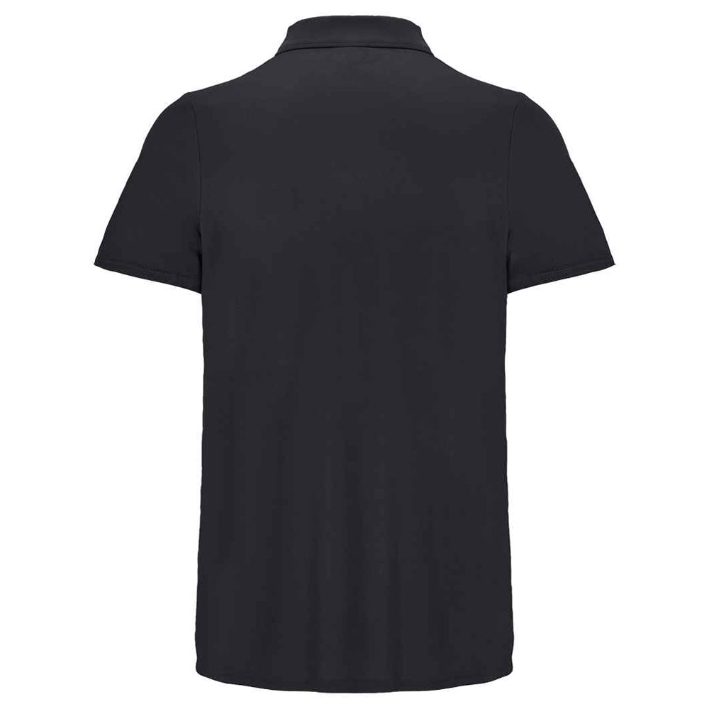 Black - Back - SOLS Unisex Adult Pitcher Recycled Polyester Polo Shirt