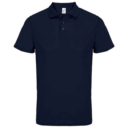 French Navy - Front - SOLS Unisex Adult Pitcher Recycled Polyester Polo Shirt