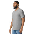 Sport Grey - Side - Gildan Mens Softstyle V Neck Classic T-Shirt