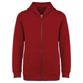 Ivory - Front - Native Spirit Childrens-Kids Enzyme Washed Full Zip Hoodie