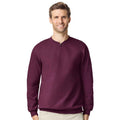 Maroon - Side - Gildan Unisex Adult Softstyle Midweight Quarter Zip Sweatshirt