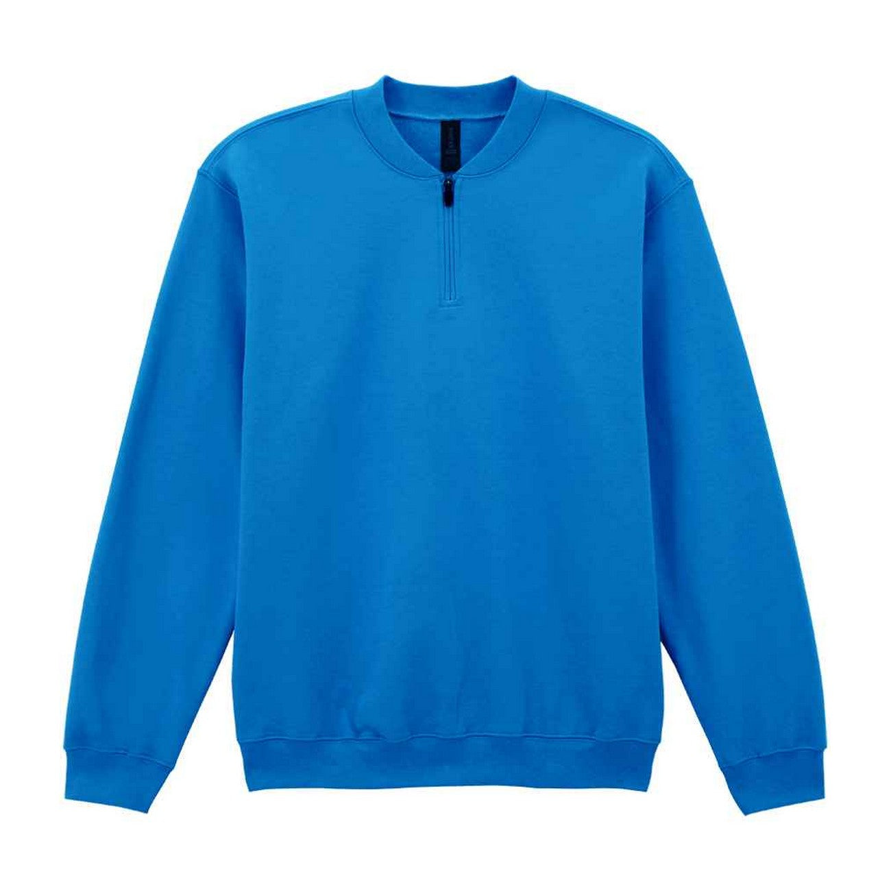 Royal Blue - Front - Gildan Unisex Adult Softstyle Midweight Quarter Zip Sweatshirt