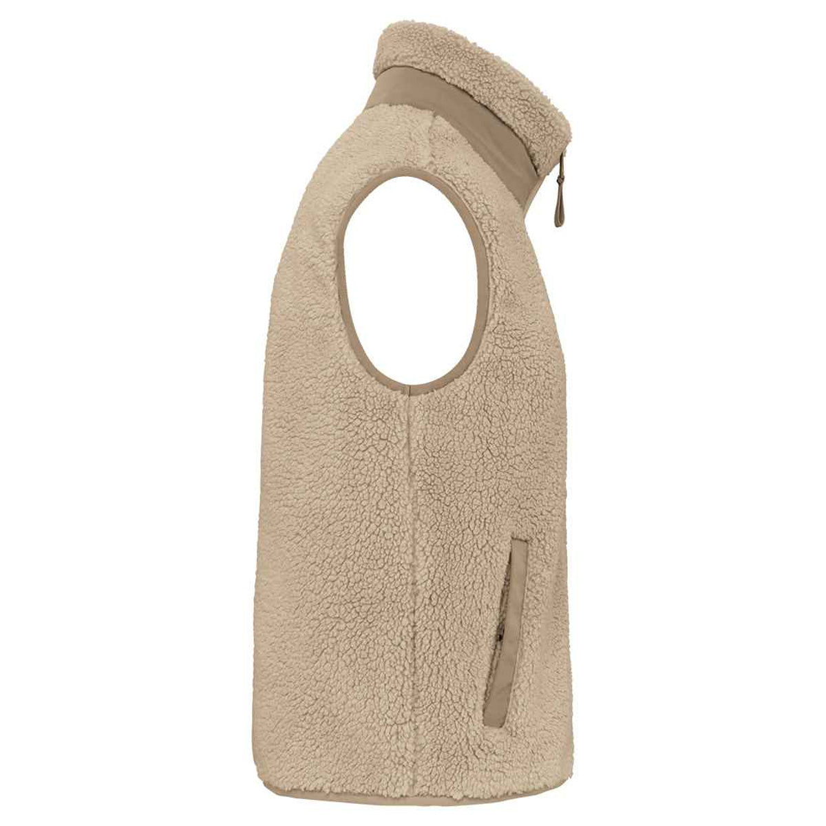 Wet Sand-Driftwood - Side - Native Spirit Unisex Adult Sherpa Body Warmer