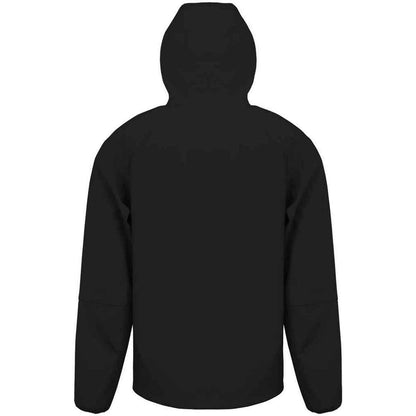 Black - Back - Result Genuine Recycled Mens Hooded 3 Layer Printable Soft Shell Jacket