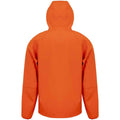 Orange-Navy - Back - Result Genuine Recycled Mens Hooded 3 Layer Printable Soft Shell Jacket
