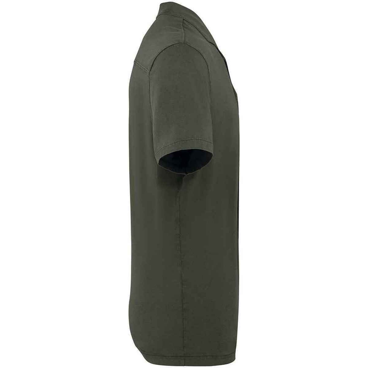 Washed Organic Khaki - Side - Spasso Mens Jersey Short-Sleeved Shirt