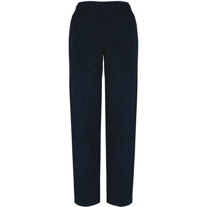Washed Navy - Back - Spasso Womens-Ladies Washed Trousers