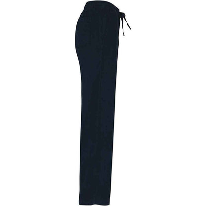 Washed Navy - Side - Spasso Womens-Ladies Washed Trousers
