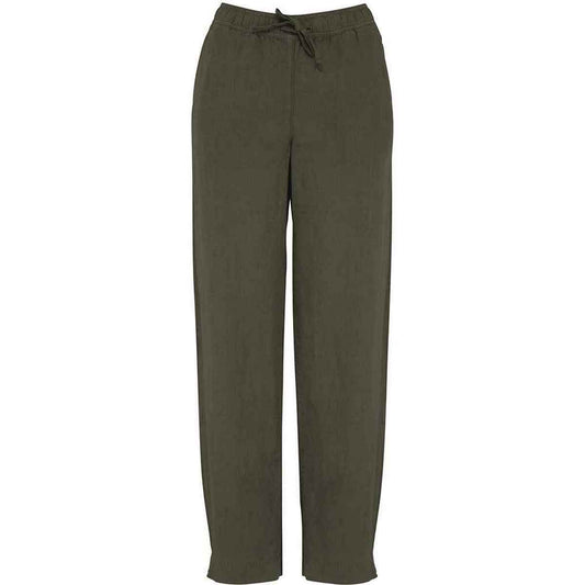Washed Organic Khaki - Front - Spasso Womens-Ladies Washed Trousers
