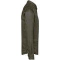 Organic Khaki - Side - Spasso Mens Linen Long-Sleeved Shirt