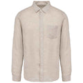 Linen - Front - Spasso Mens Linen Long-Sleeved Shirt