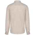 Linen - Back - Spasso Mens Linen Long-Sleeved Shirt