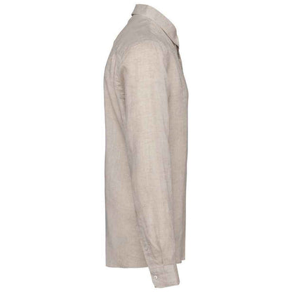 Linen - Side - Spasso Mens Linen Long-Sleeved Shirt