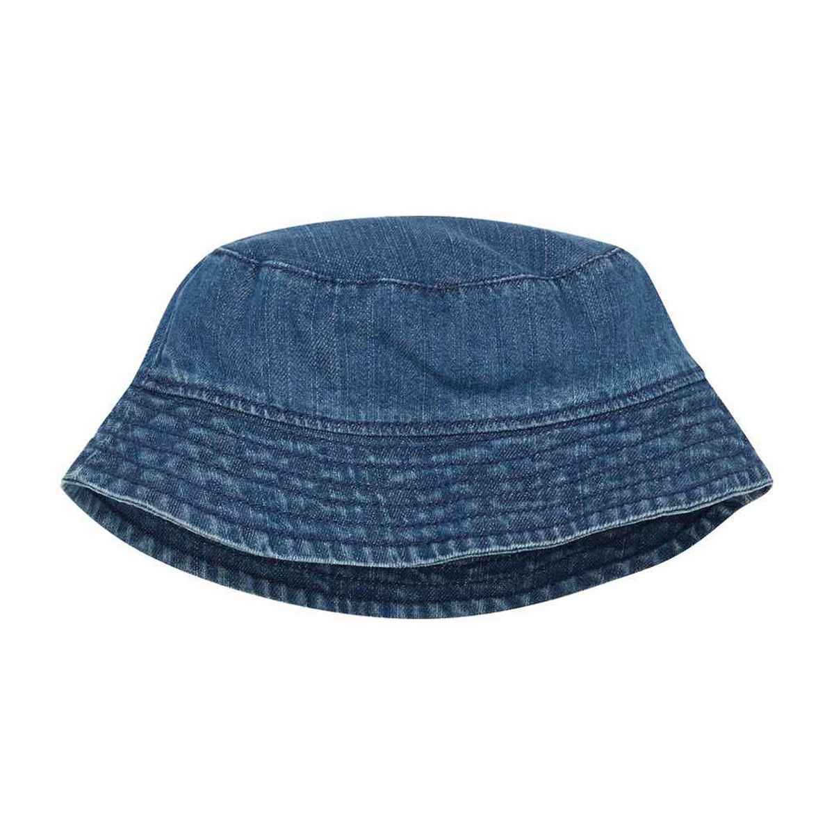 Denim Blue - Front - Babybugz Plain Organic Cotton Bucket Hat