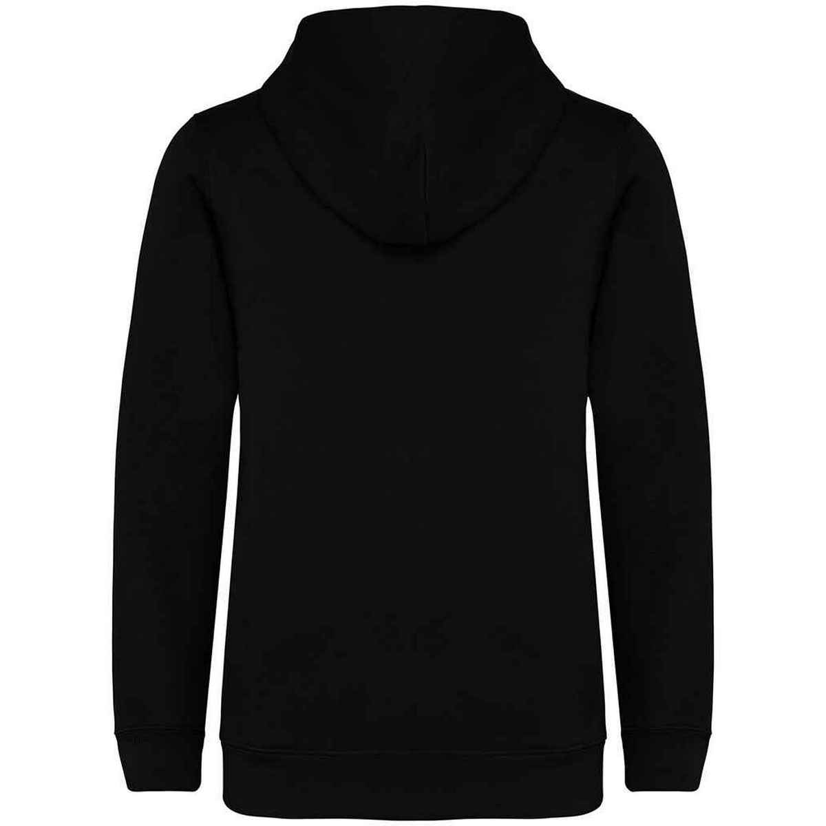 Black - Back - Native Spirit Childrens-Kids Full Zip Hoodie