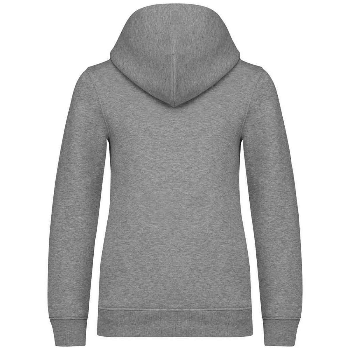 Moon Grey Heather - Back - Native Spirit Childrens-Kids Full Zip Hoodie