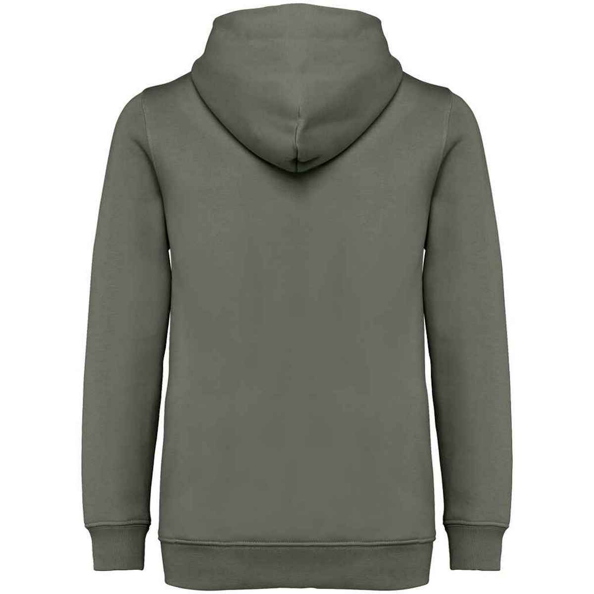 Organic Khaki - Back - Native Spirit Childrens-Kids Full Zip Hoodie