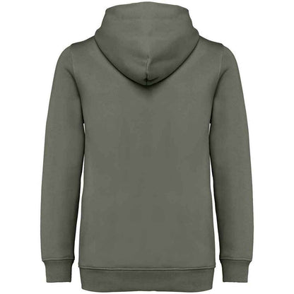 Organic Khaki - Back - Native Spirit Childrens-Kids Full Zip Hoodie