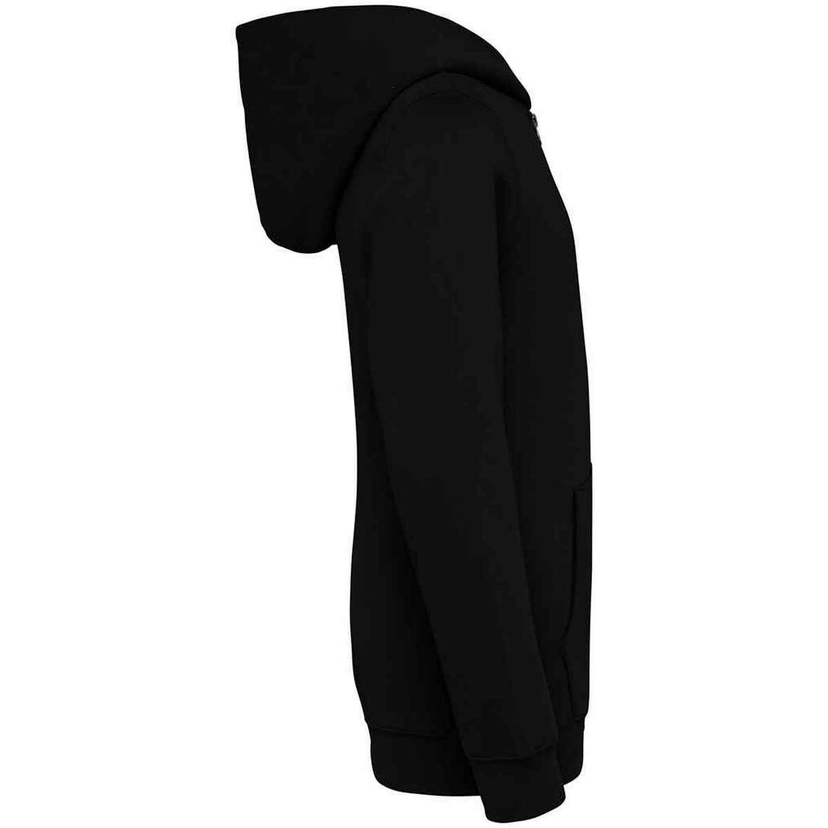 Black - Side - Native Spirit Childrens-Kids Full Zip Hoodie