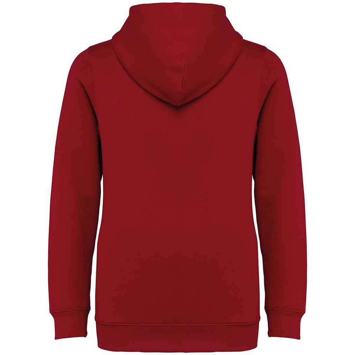 Hibiscus Red - Back - Native Spirit Childrens-Kids Full Zip Hoodie