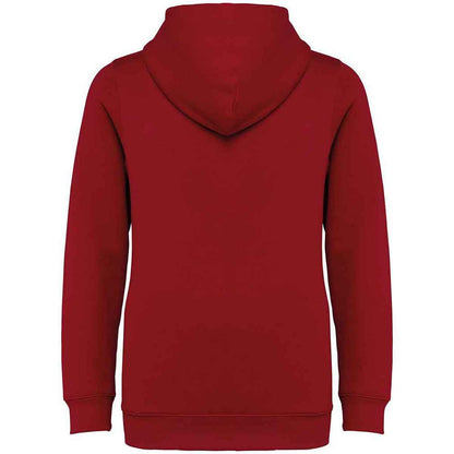 Hibiscus Red - Back - Native Spirit Childrens-Kids Full Zip Hoodie