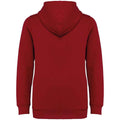 Hibiscus Red - Back - Native Spirit Childrens-Kids Full Zip Hoodie
