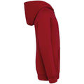 Hibiscus Red - Side - Native Spirit Childrens-Kids Full Zip Hoodie