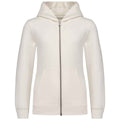 Ivory - Front - Native Spirit Childrens-Kids Full Zip Hoodie