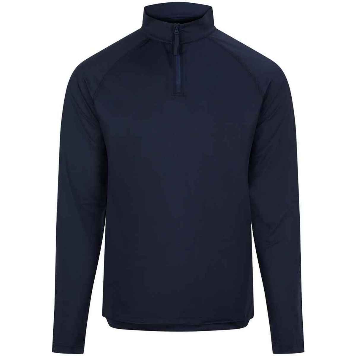 French Navy - Front - Awdis Mens Lightweight Quarter Zip Active Top
