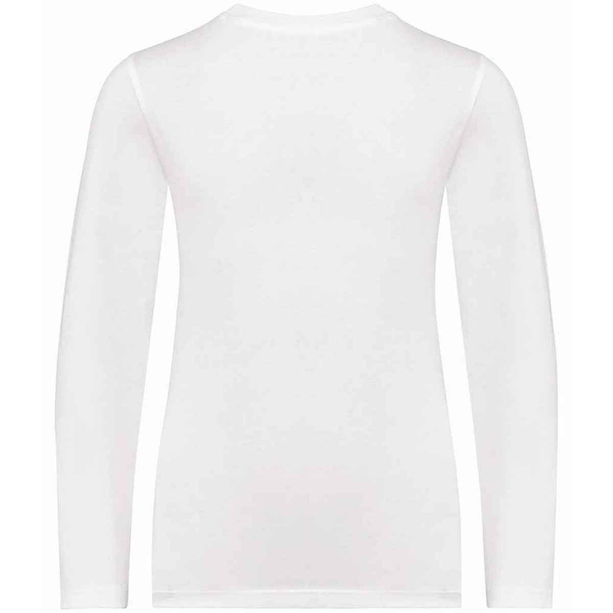 White - Back - Native Spirit Childrens-Kids Organic Cotton Long-Sleeved T-Shirt