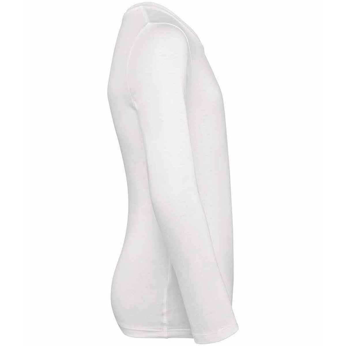 White - Side - Native Spirit Childrens-Kids Organic Cotton Long-Sleeved T-Shirt