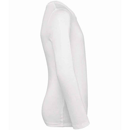 White - Side - Native Spirit Childrens-Kids Organic Cotton Long-Sleeved T-Shirt