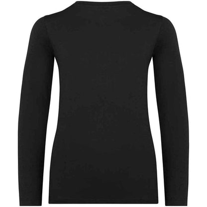 Black - Back - Native Spirit Childrens-Kids Organic Cotton Long-Sleeved T-Shirt