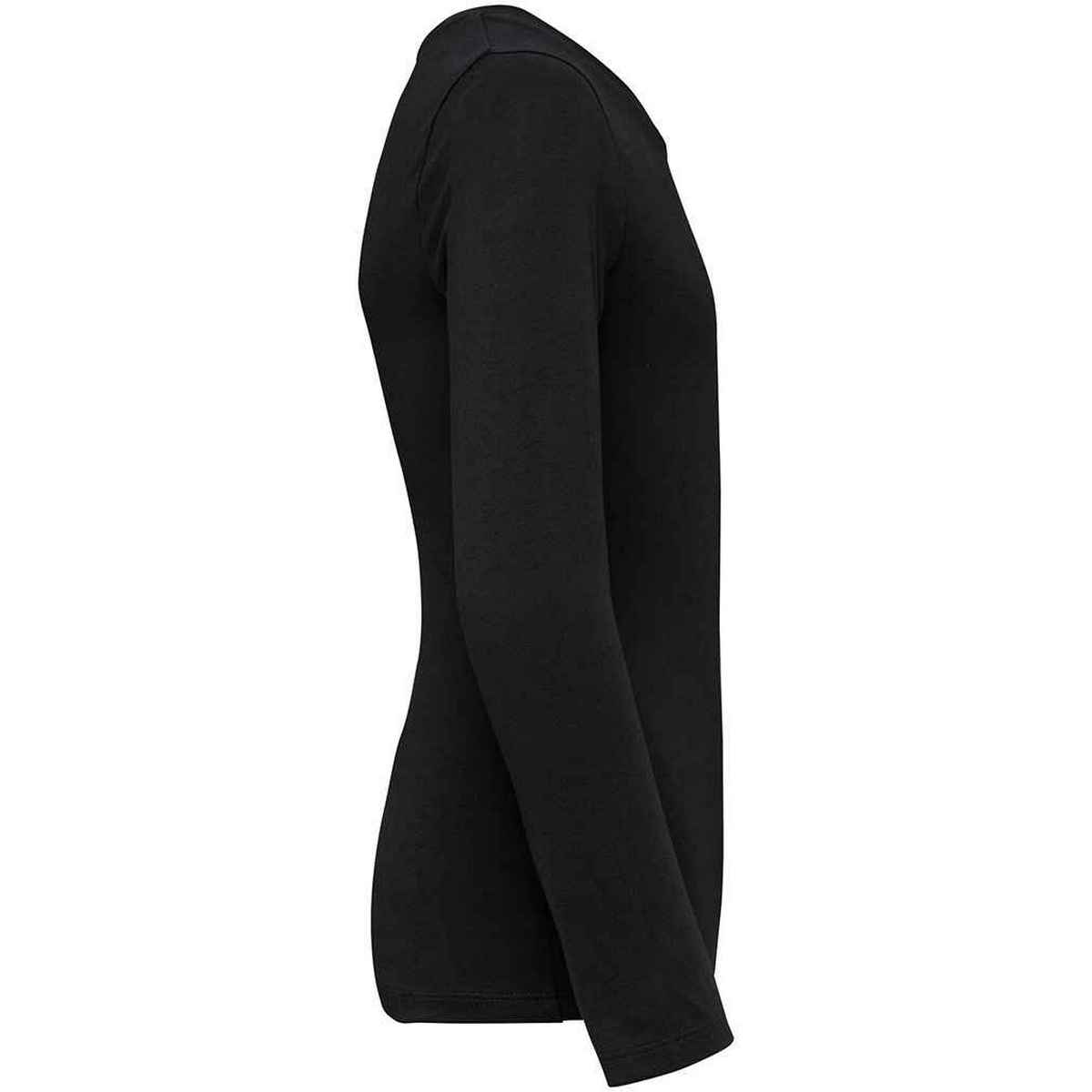 Black - Side - Native Spirit Childrens-Kids Organic Cotton Long-Sleeved T-Shirt