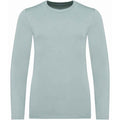 Jade Green - Front - Native Spirit Childrens-Kids Organic Cotton Long-Sleeved T-Shirt