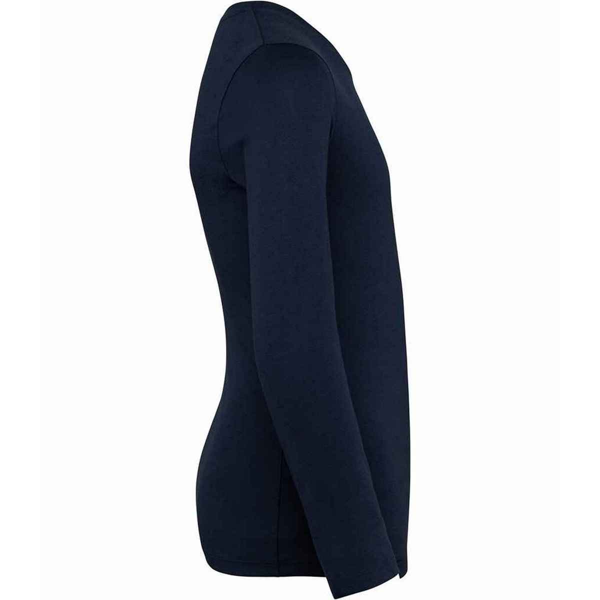 Navy - Side - Native Spirit Childrens-Kids Organic Cotton Long-Sleeved T-Shirt