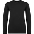 Black - Front - Native Spirit Childrens-Kids Organic Cotton Long-Sleeved T-Shirt