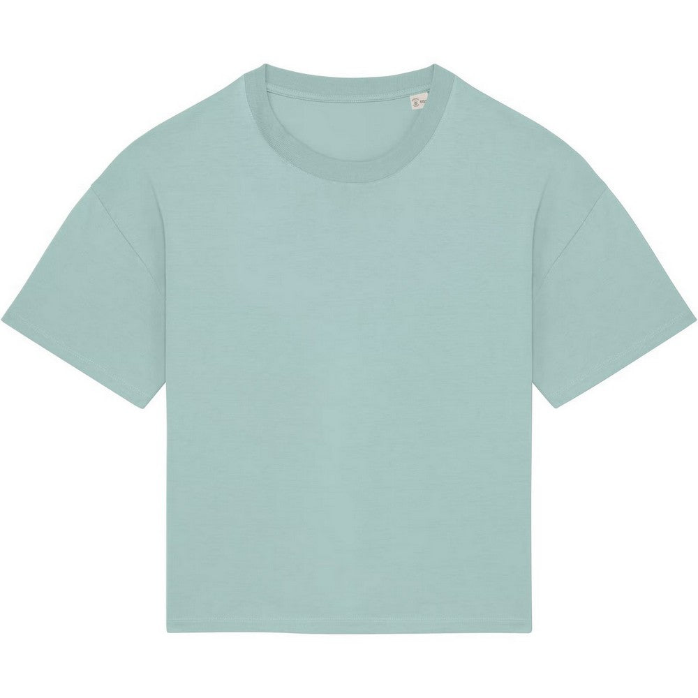 Jade Green - Front - Native Spirit Womens-Ladies Oversized T-Shirt