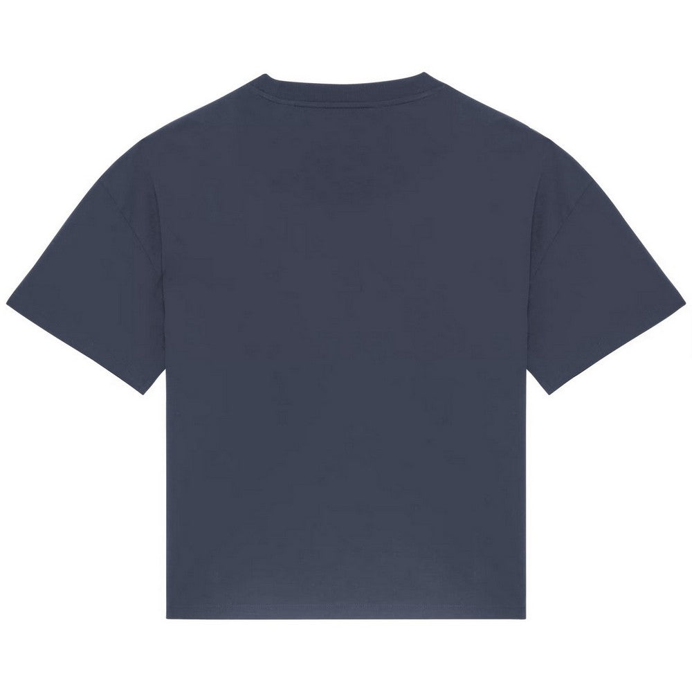 Navy - Back - Native Spirit Womens-Ladies Oversized T-Shirt